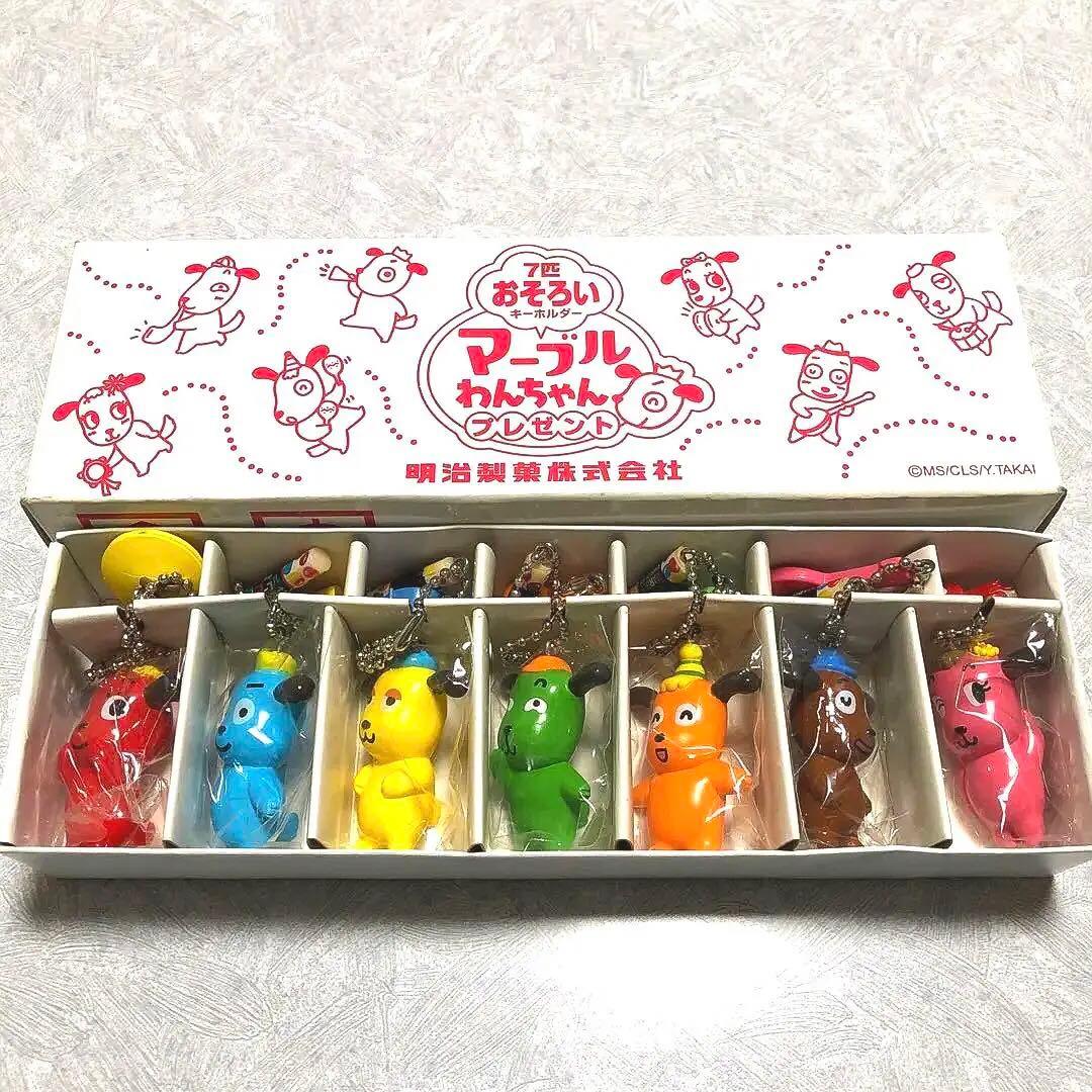 明治マーブルチョコ マーブルわんちゃんキーホルダー レア - メルカリ