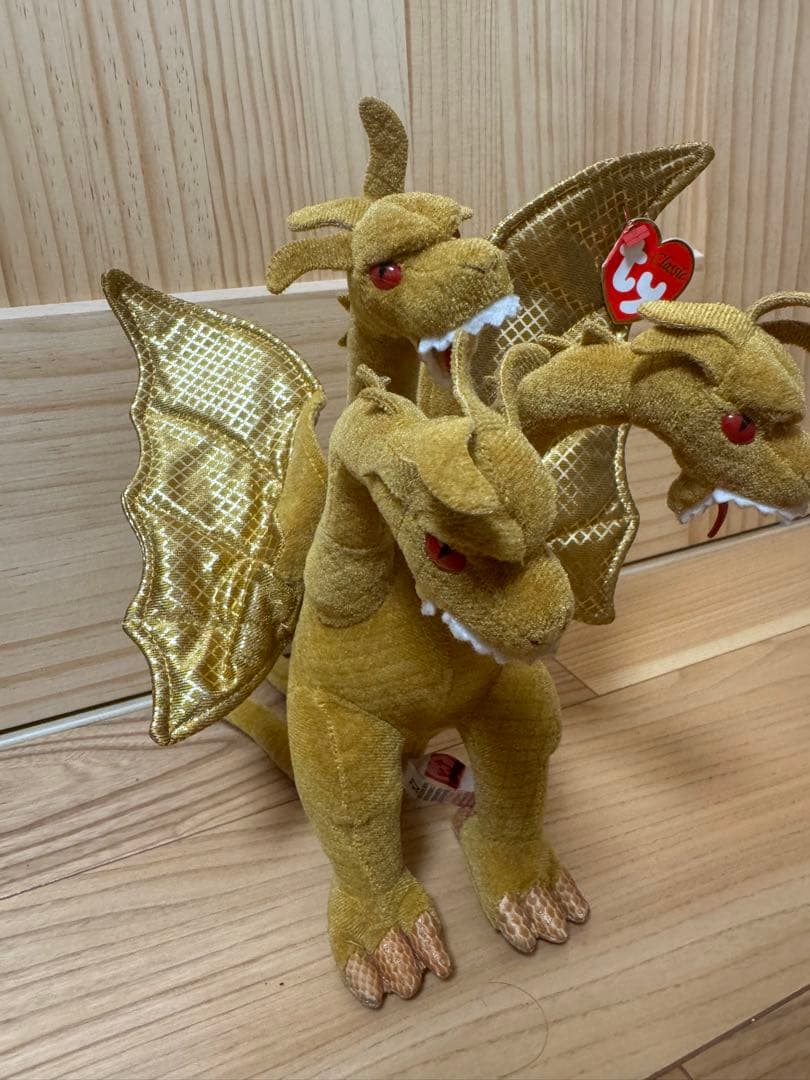 ty キングギドラ ぬいぐるみ タグ付き レトロ - メルカリ