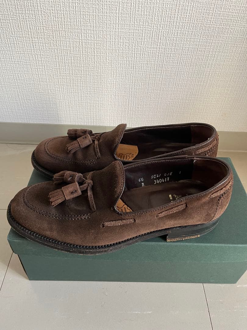 Aldenオールデン 34041F スエード タッセルローファー 6.5D