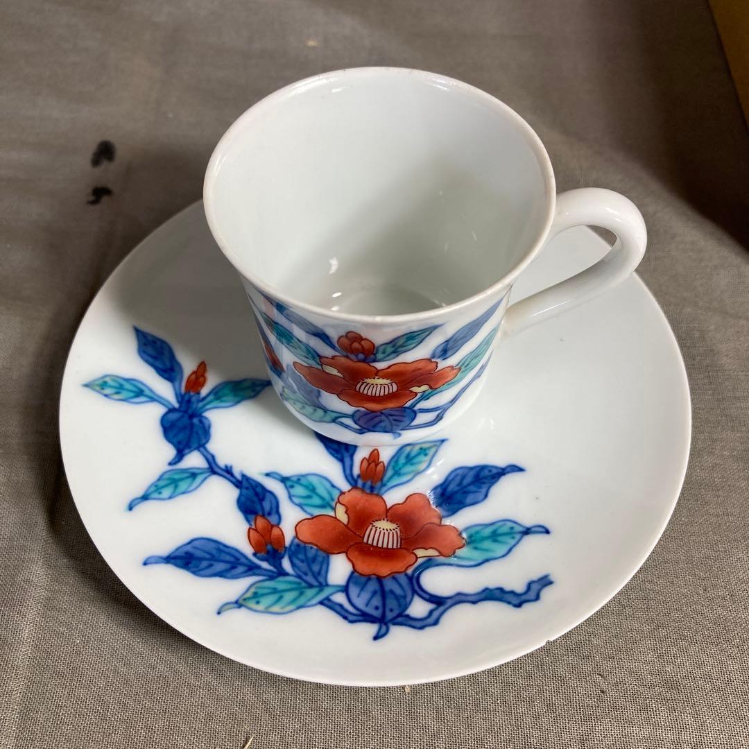 今右衛門】色鍋島の伝統 名窯 人間国宝 十三代今泉今右衛門作 錦椿絵