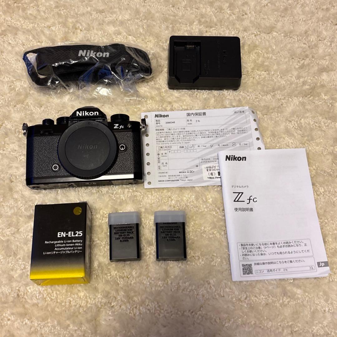 4月購入 極上品Nikon ニコン Zfc 純正予備バッテリー(未使用)他付属