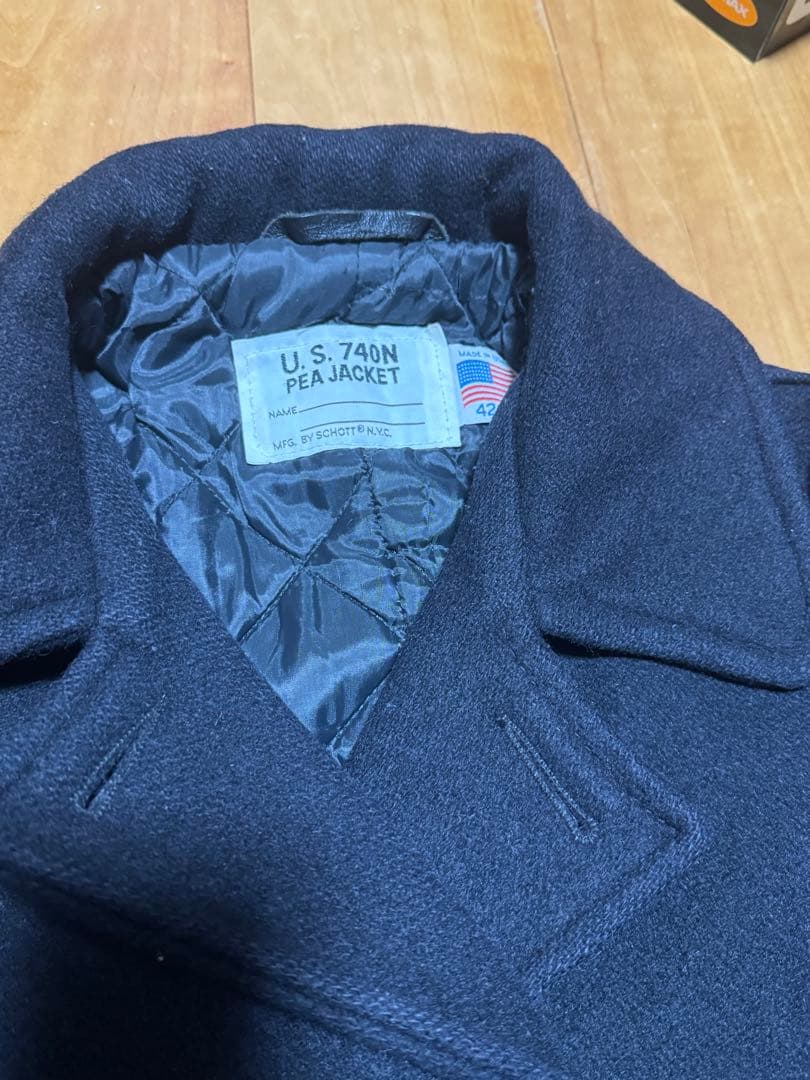 schott U.S. 740N PEACOAT ネイビーウール 42サイズ - メルカリ