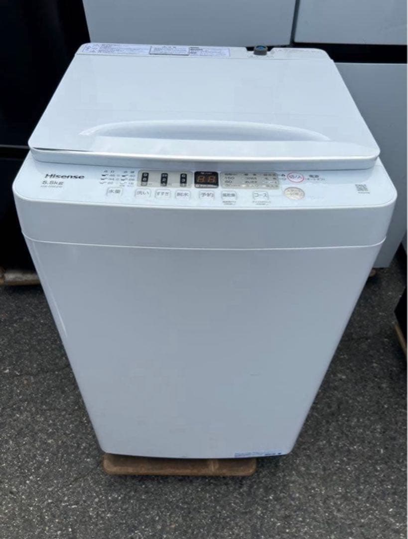 【高年式】2023年式 5.5kg Hisense 洗濯機 HW-55E2W