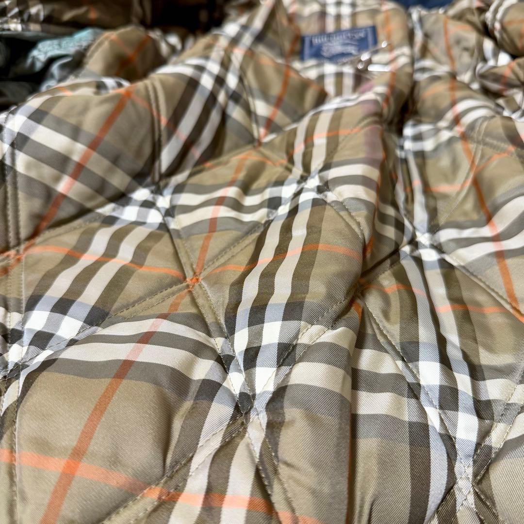 Burberry 中綿ライナー モッズコート ノバチェック ネイビー L - メルカリ