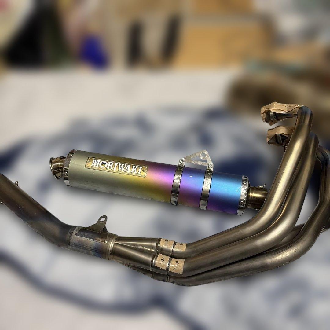 Moriwaki チタンフルエキマフラー cb400sf nc42 モリワキ - メルカリ