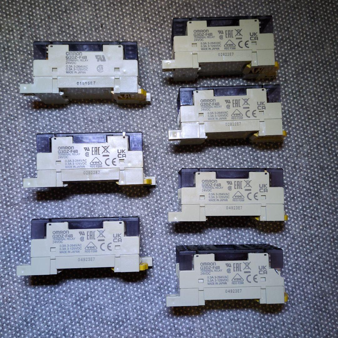 オムロン G3DZ-F4B DC24 ターミナルリレー 7個セット⑦動作確認 - メルカリ
