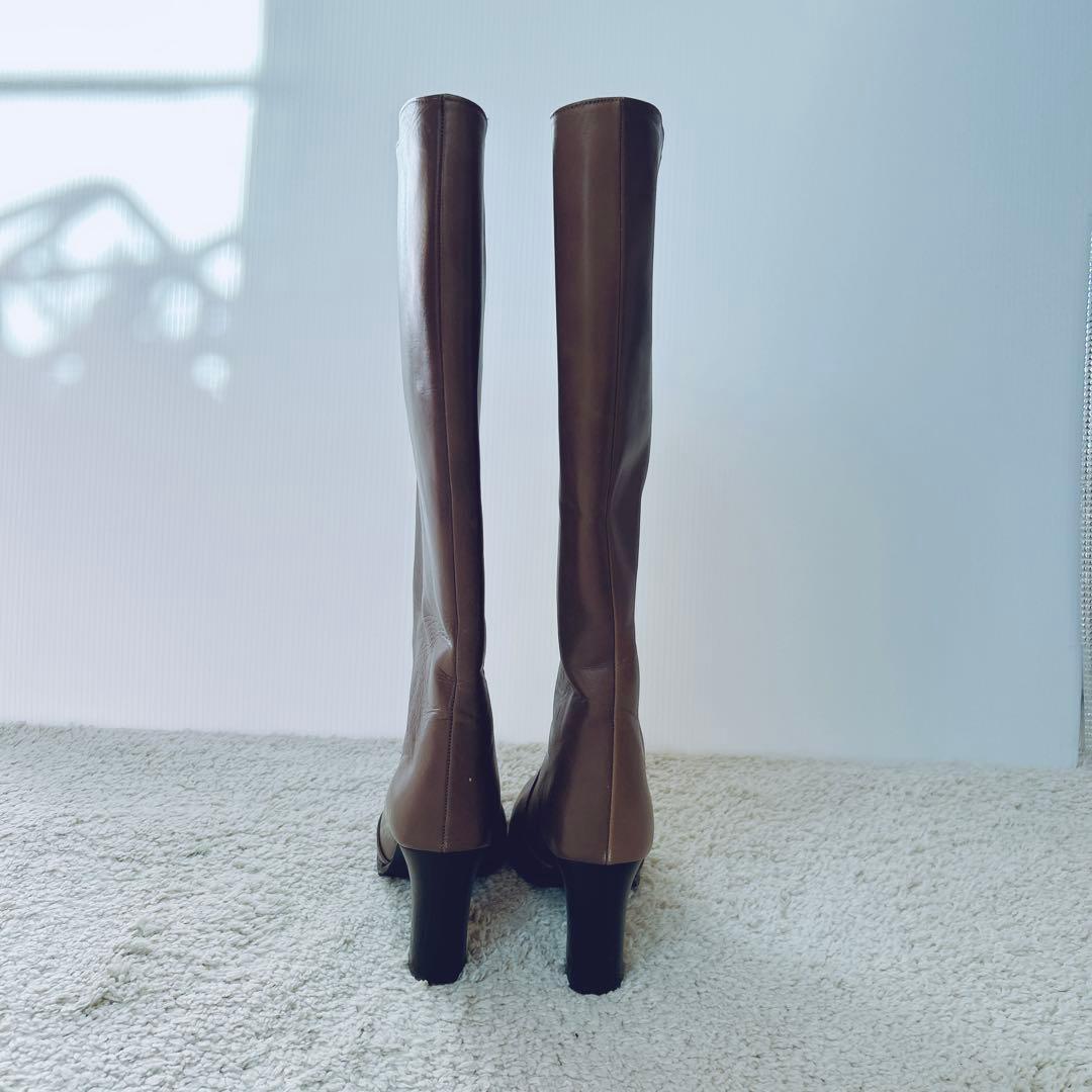 FURUYA Dream K ロングブーツ レザー 日本製 ブラウン 22cm - メルカリ