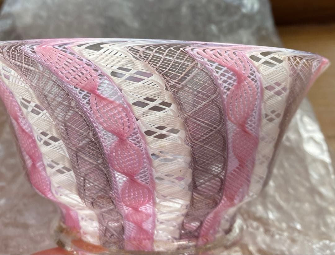 イタリア フィリグラーナ ボール ヴェネチアングラス ムラノ ガラス