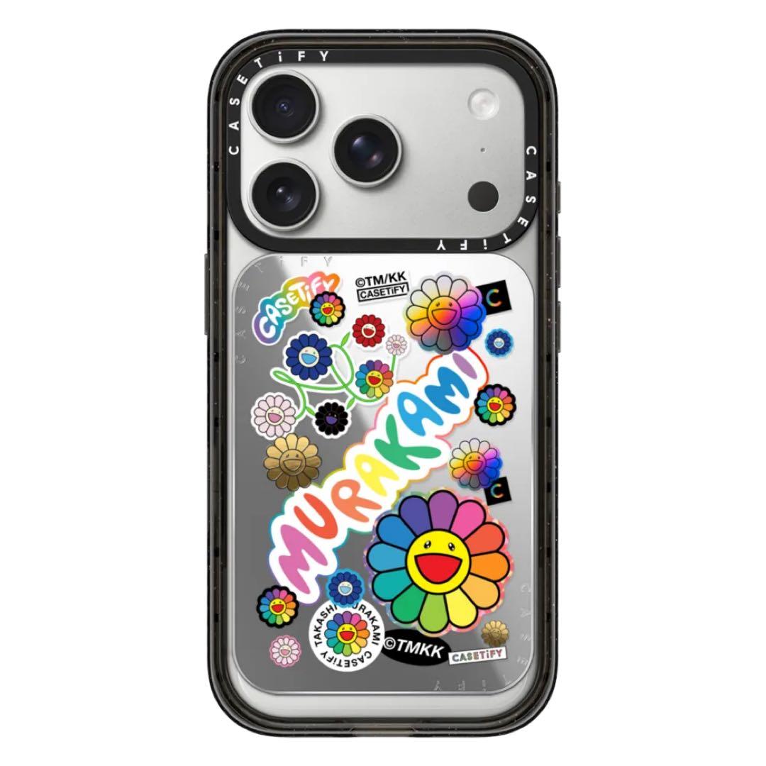 CASETiFY 村上隆 フラワーステッカーマニア カードホルダースタンド