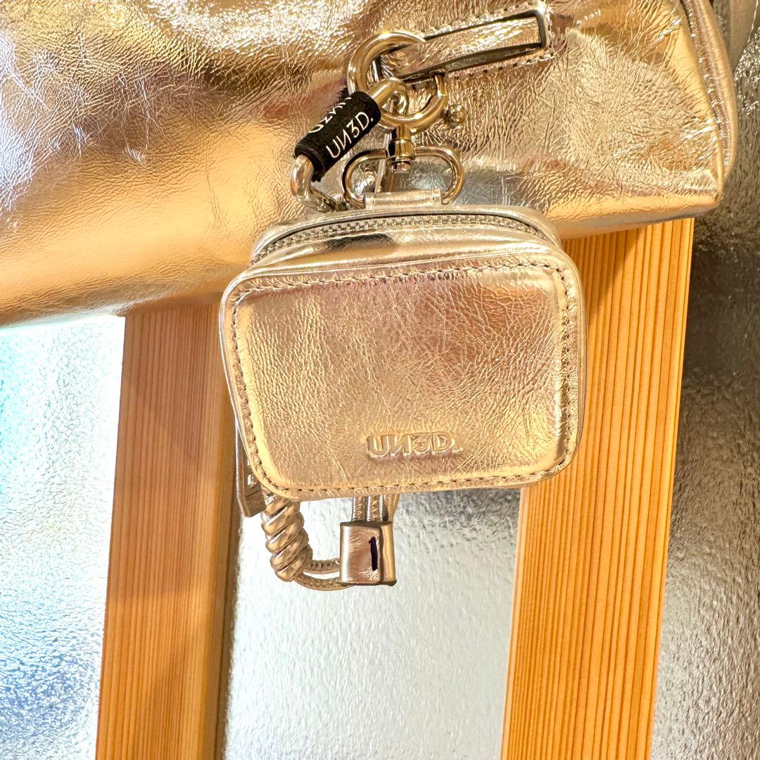 極美品♡UN3D. 2way ハンド ショルダー シルバー トライアングル