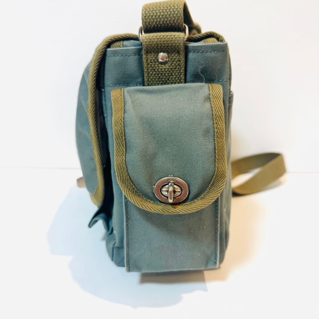 レア 一澤信三郎帆布 ショルダーバッグ 一澤帆布製タグ S-18 小 綿帆布