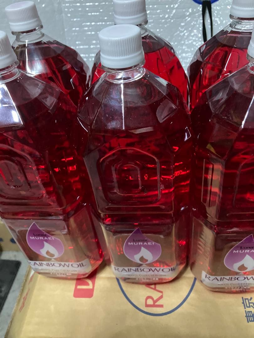 超お値打ち価格　ムラエ レインボーオイル2L 6本 メルカリ便送料込み ムラエ オイルランプ用 燃料 OL-2000 レインボーオイル 2L×6本入 1