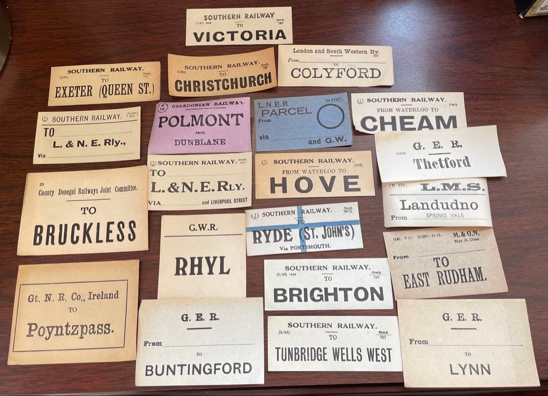 海外 鉄道荷物ラベル 20枚程 ヴィンテージ チケット 蚤の市 - メルカリ