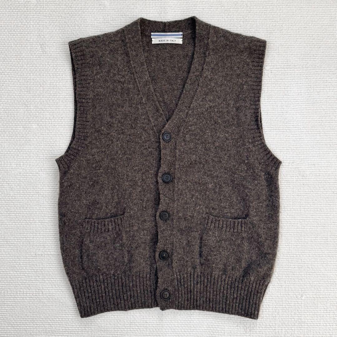 CristaSeya 22AW Shetland gilet BrownサイズL - メルカリ