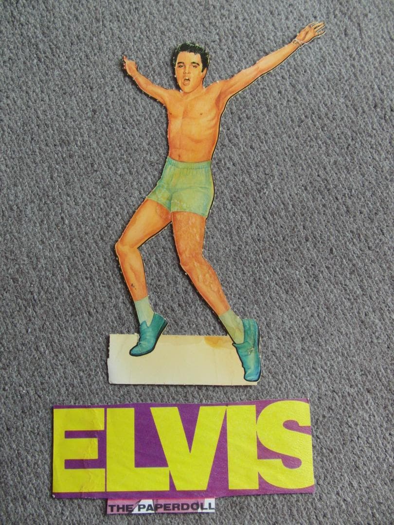 ☆超希少 エルビス・プレスリー 切り抜き 着せ替え 紙製2パタ