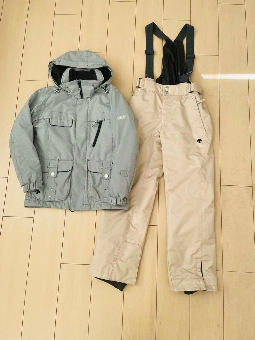 【DESCENTE】スキーウェア　9号上下セット　千鳥格子柄 DESCENTE（デサント） ジュニアスキーウェア 上下セットDWJUJH91(2023