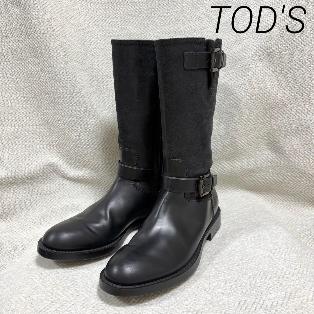 未使用級 TOD'S トッズ 本革 エンジニアブーツ ブラック 楽天市場】トッズ/TOD'S/ エンジニアブーツ 【中古】 : ブランディング