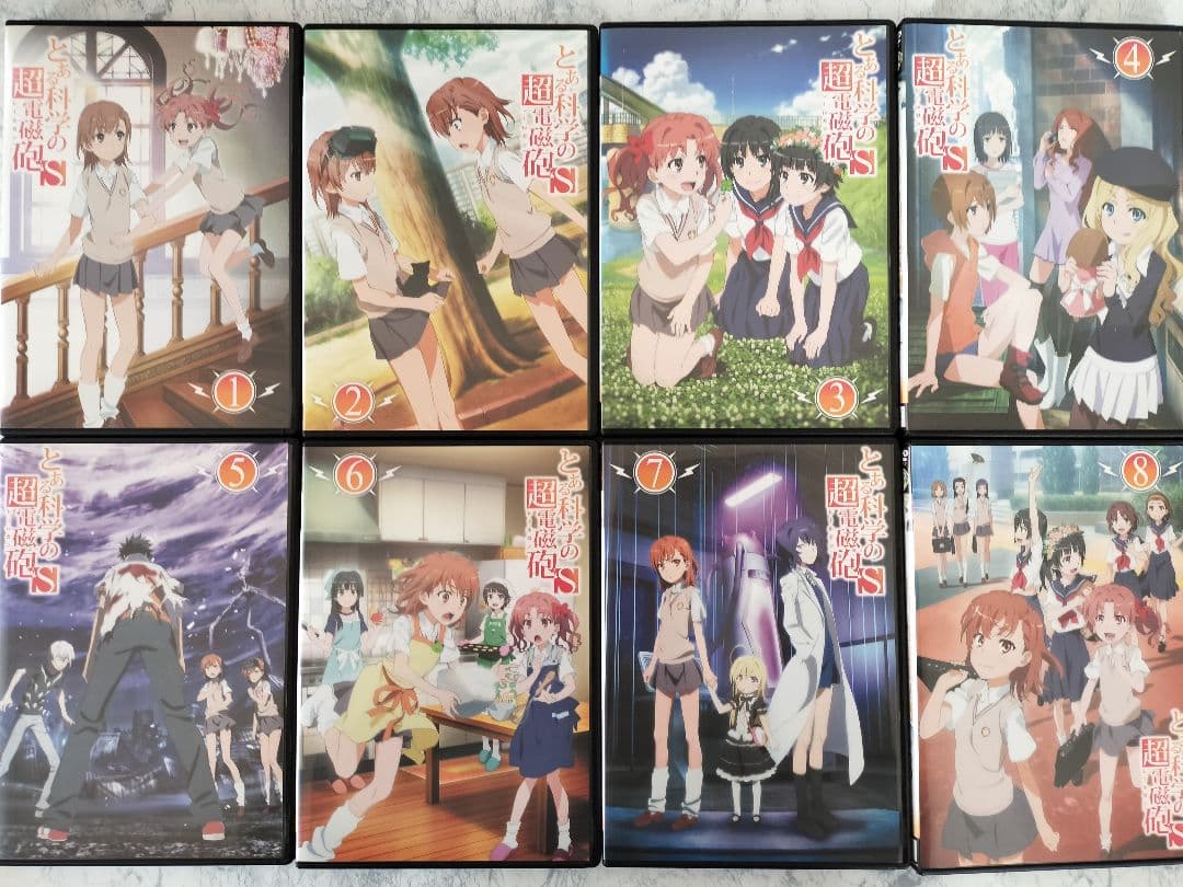 DVD　とある 禁書目録 1.2.3期、一方通行、超電磁砲1.2.3期　全66巻