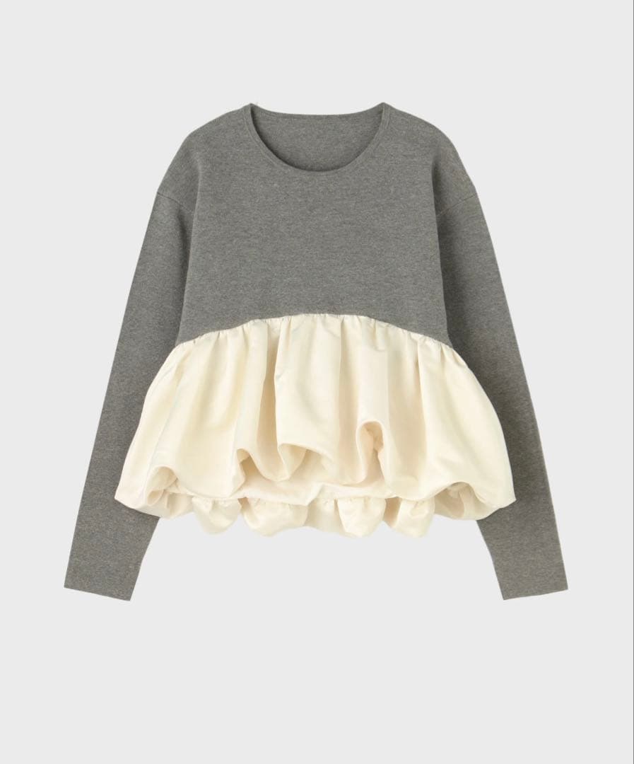 The toe Aachen Balloon Peplum グレー - メルカリ