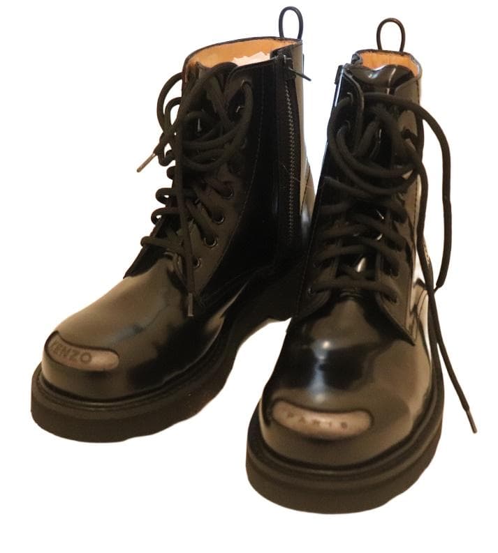 KENZOケンゾー 新品メンズレザーブーツ 43 95700円箱付き 黒 28 中古・古着通販】KENZO (ケンゾー) サイドジップブーツ ブラック