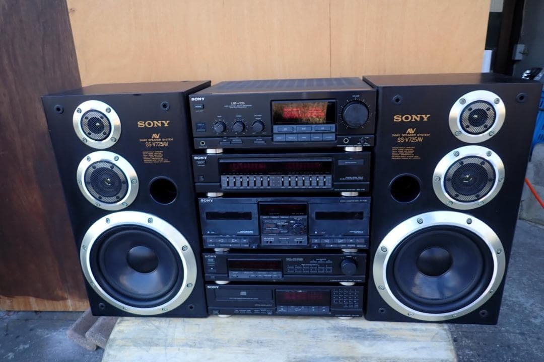SONY SS-V725AV システムコンポ スピーカーセット 音響機材 もう24年ものになります - SS-V725AV 3way スピーカーのレビュー