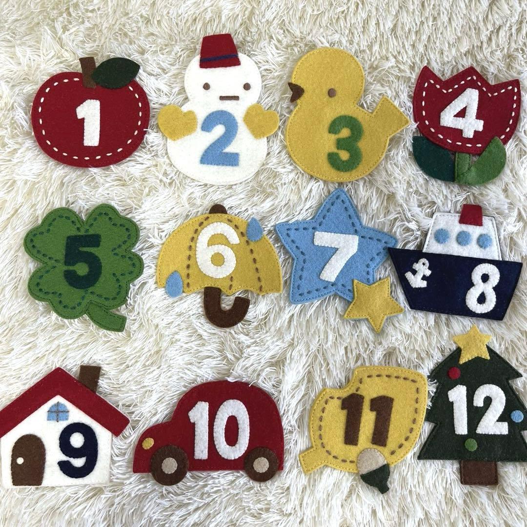 familiar ファミリア 万年カレンダー フェルト レア 希少 - メルカリ