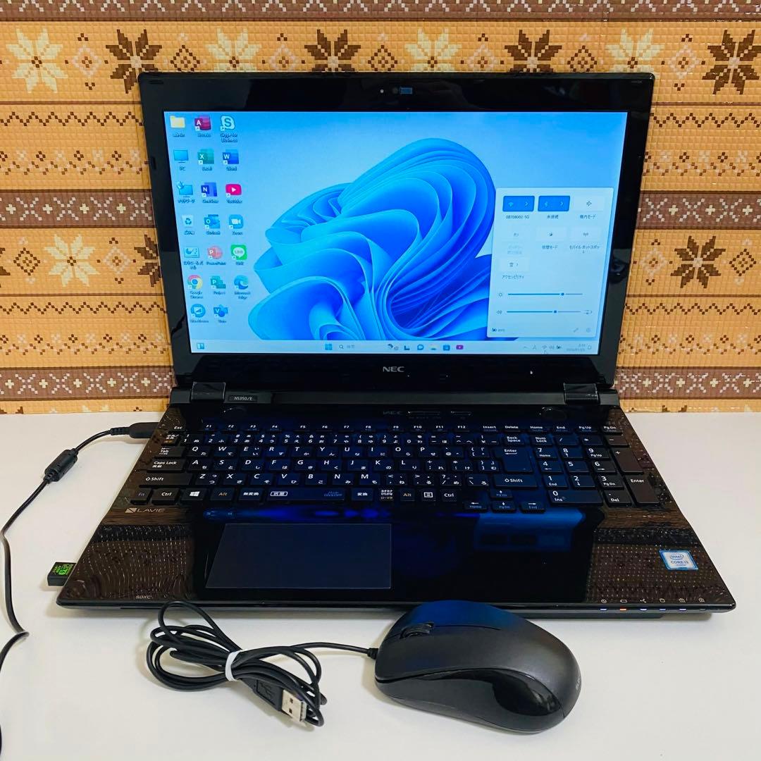 Y59 NECノートパソコン WEBカメラSSDサクサク動く Windows11 - メルカリ