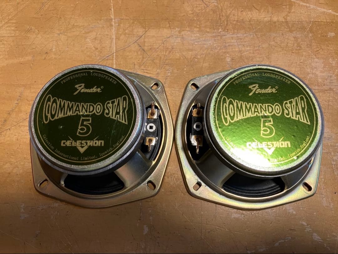 英国 Celestion Fender 5inchユニット使用 スピーカー ペアの通販
