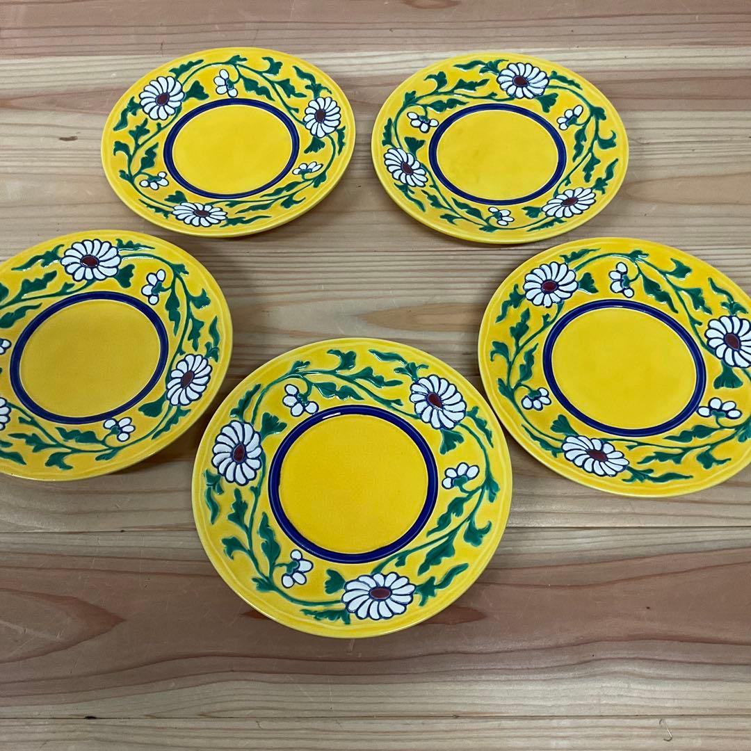 永楽善五郎 黄交趾菊唐草銘々皿 5客揃え - メルカリ