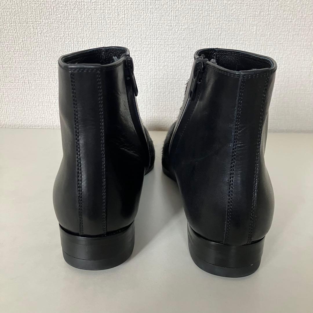 lad musician ハラコ レザーブーツ 美品 アーカイブ archive - メルカリ