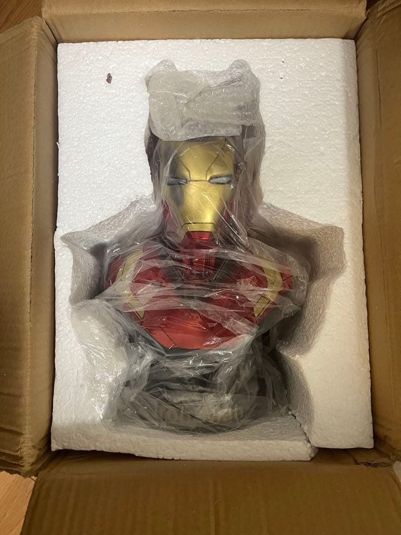 閉店セール】アイアンマン大型スタチュー36cmアベンジャーズダメージ