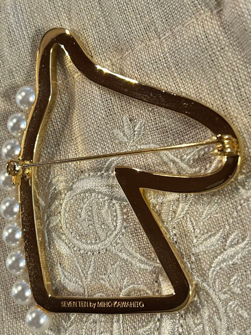 ◇新品未使用◇ セブンテン seventen ホースブローチ お馬さん パール