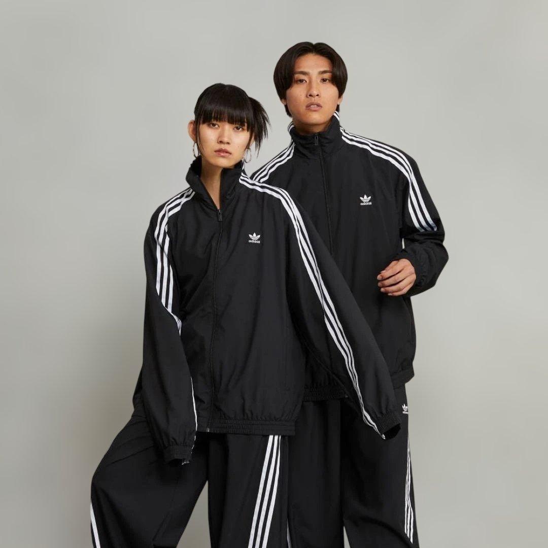 adidas アディダスオーバーサイズトラックジャケットXS adidas（アディダス）の「オーバーサイズ トラックジャケット