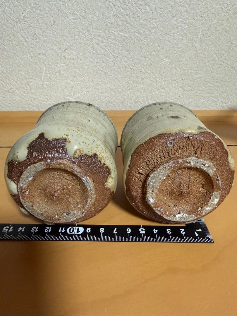 井上東也作 唐津焼 湯呑 コップ 陶磁器 骨董 こつとう - メルカリ