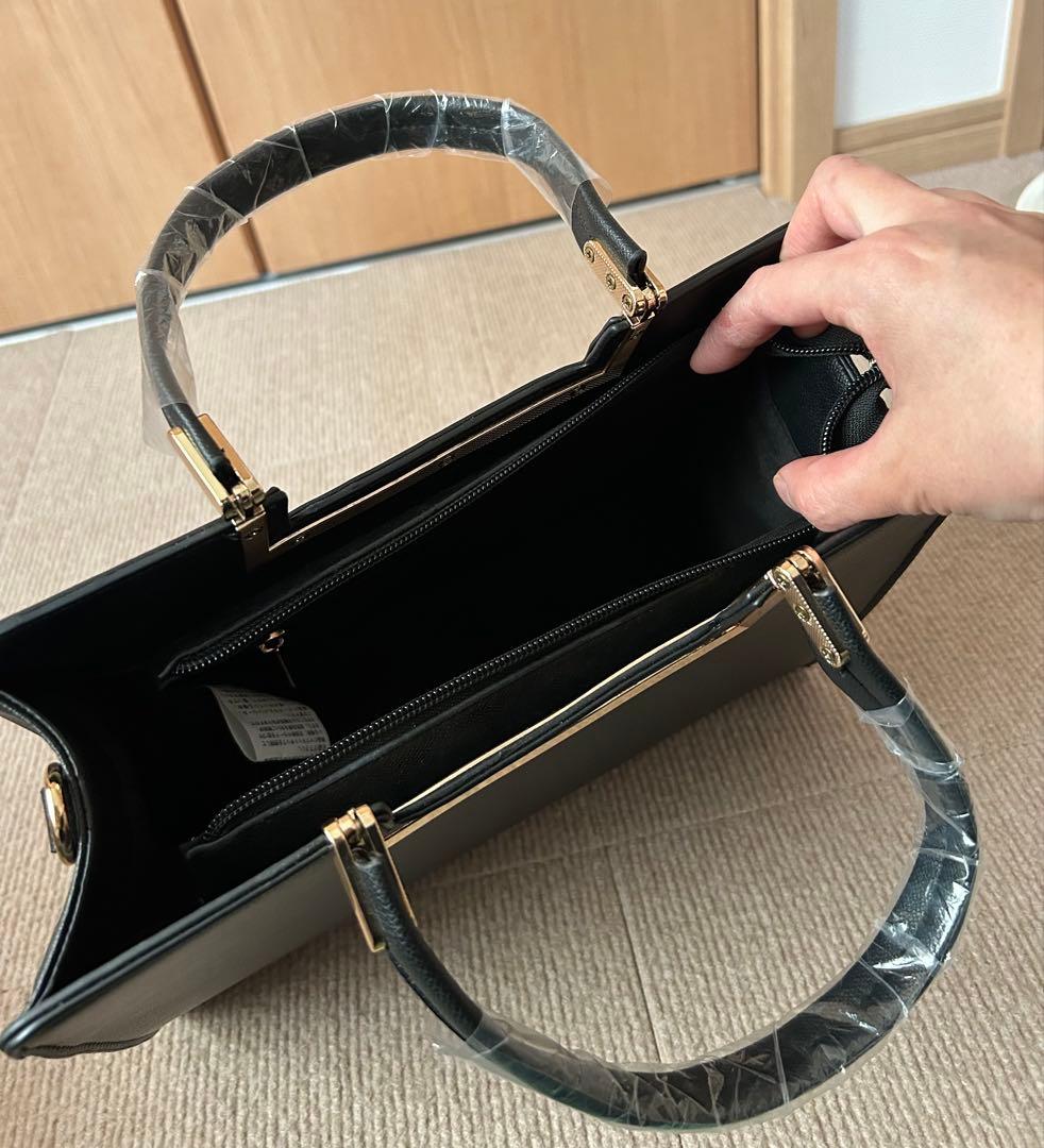 フォーマル ハンドバッグ ブラック ゴールド金具 セレモニー 卒業式