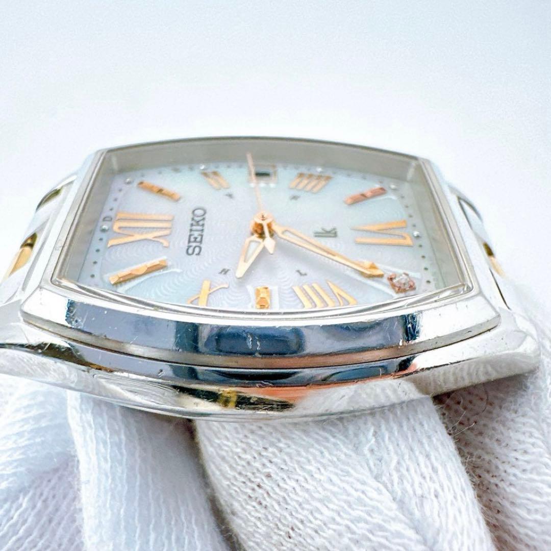 稼働 腕時計 SEIKO セイコー ルキア ダイヤ シェルチタン ローマン