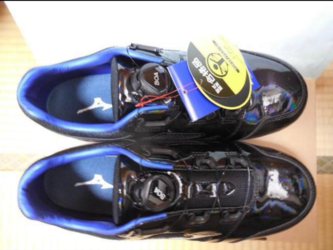 限定品 Mizuno BOA搭載 安全靴 ホログラムブラック/シルバー／ブルー