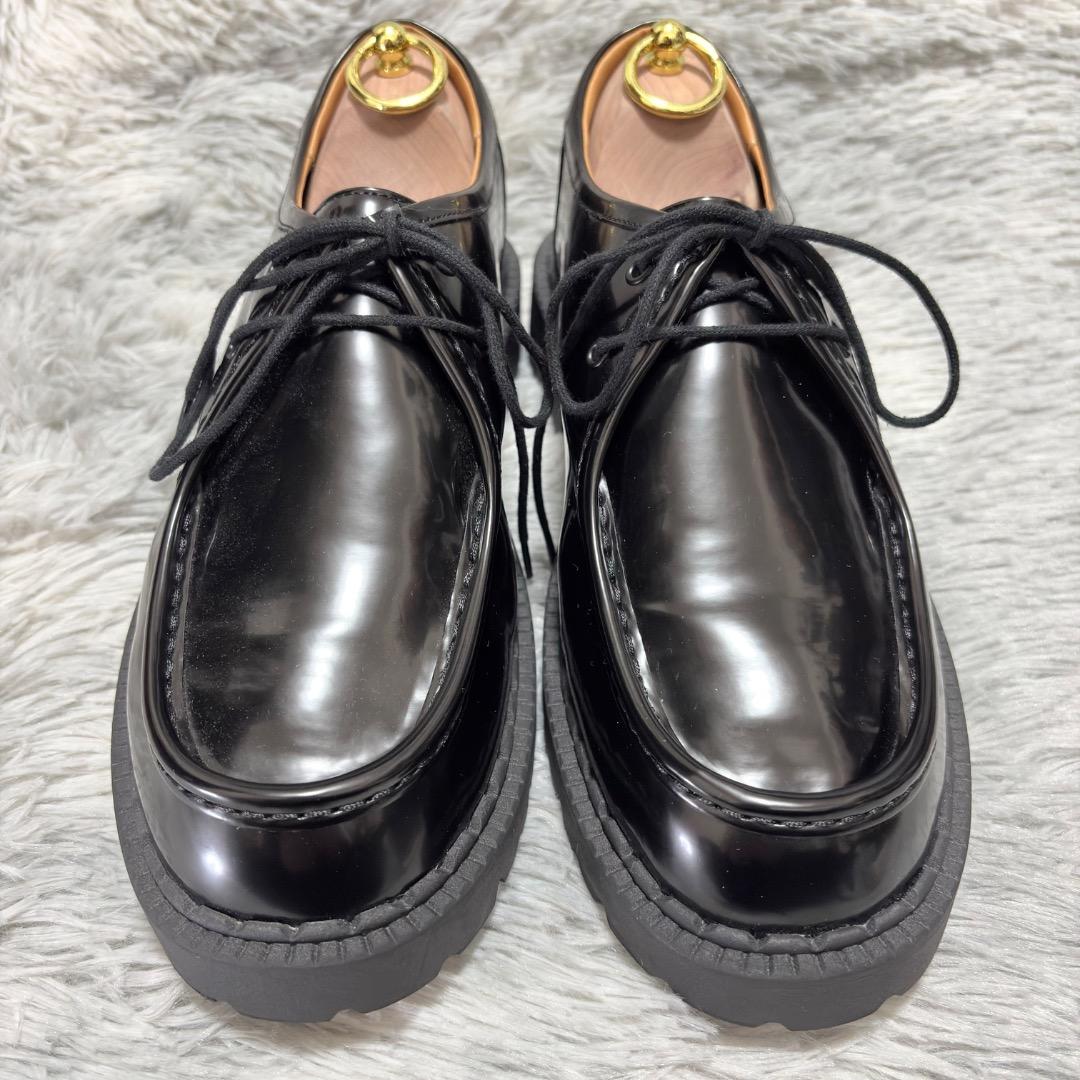 新品✨UNIQLO C 26.5cm チロリアンシューズ 黒 エナメル