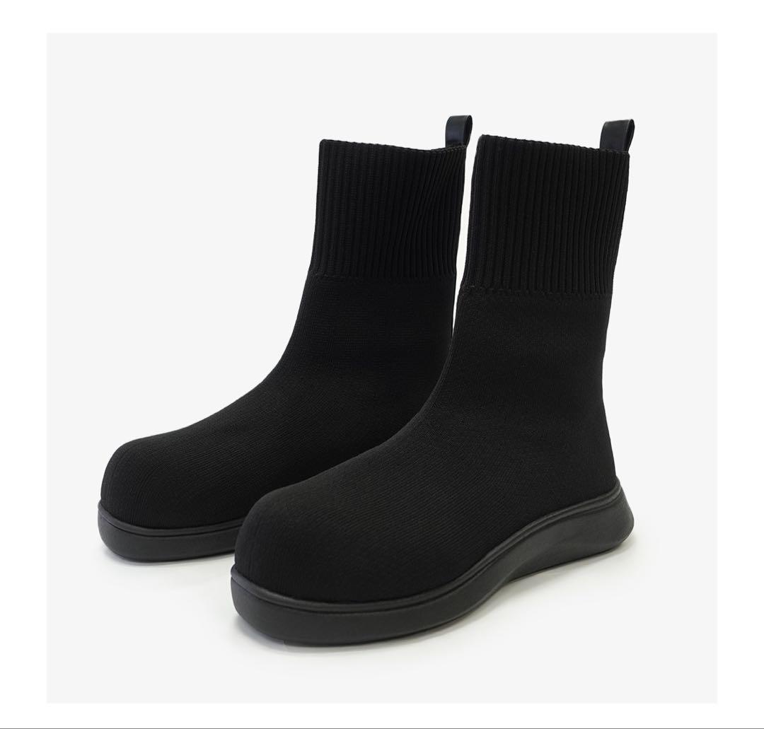 Racbaki ニットブーツ　ブラック　M ニットブーツ ブラック | Racbaki