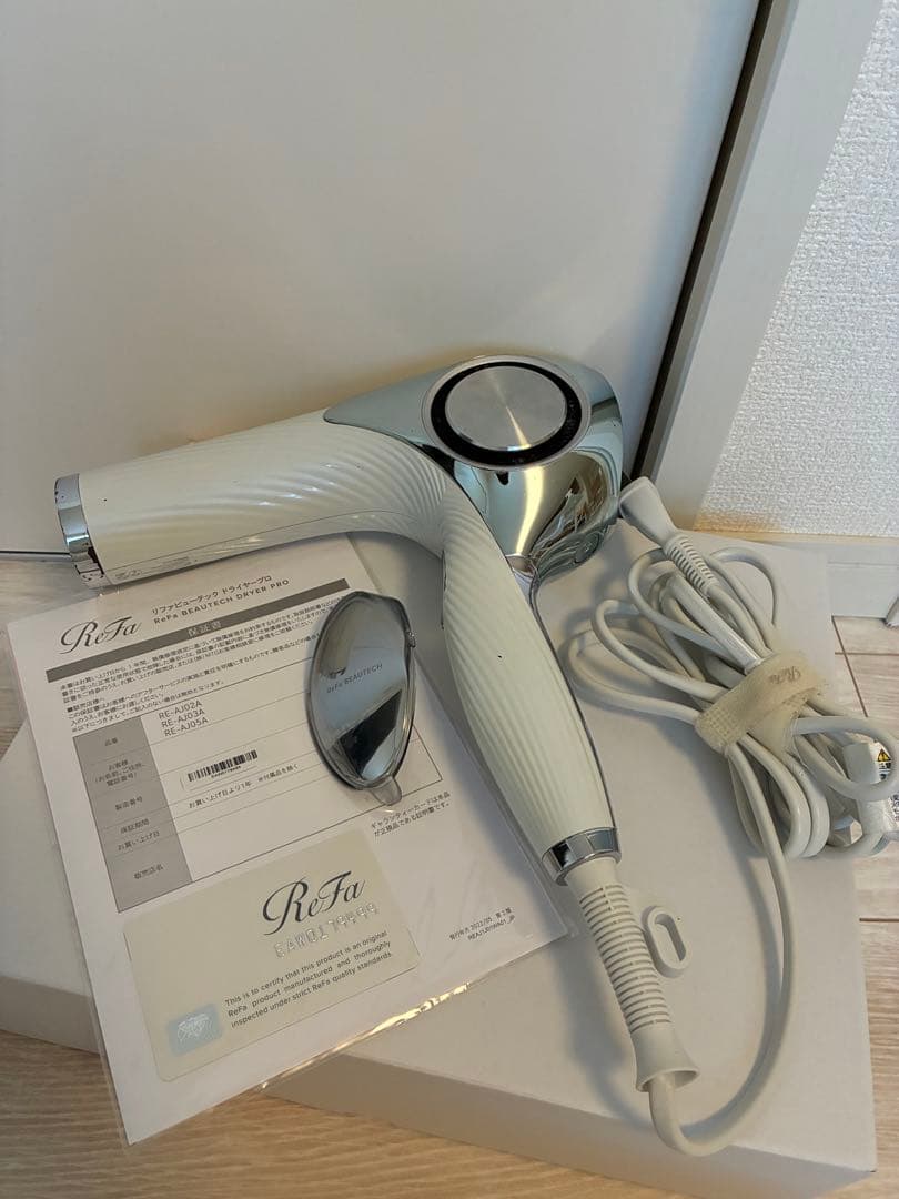 ジャンク品】ReFa ホワイト ヘアドライヤー - メルカリ