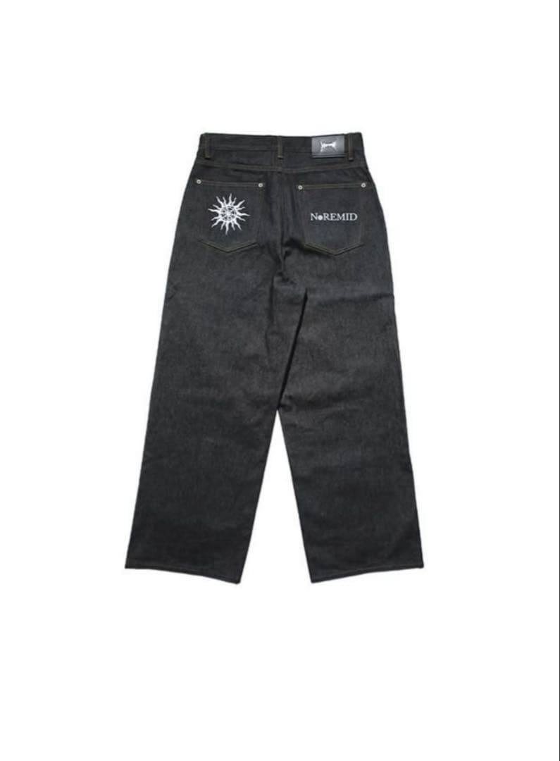 noremid 完売品 リジットデニムワイドパンツ - INDIGO - メルカリ