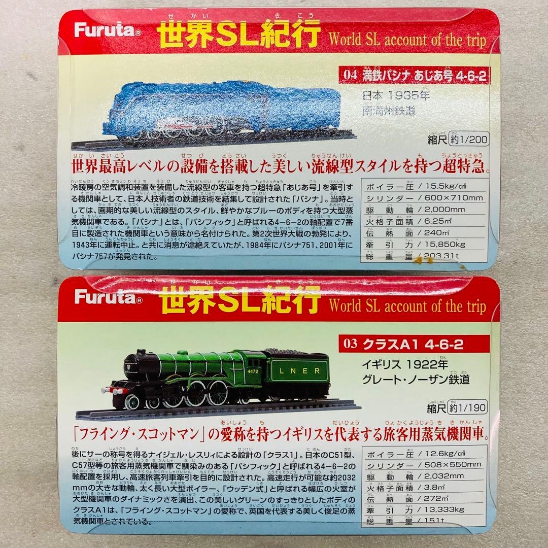 コンプリートセット/7個】フルタ 世界SL紀行 鉄道模型 フィギュア