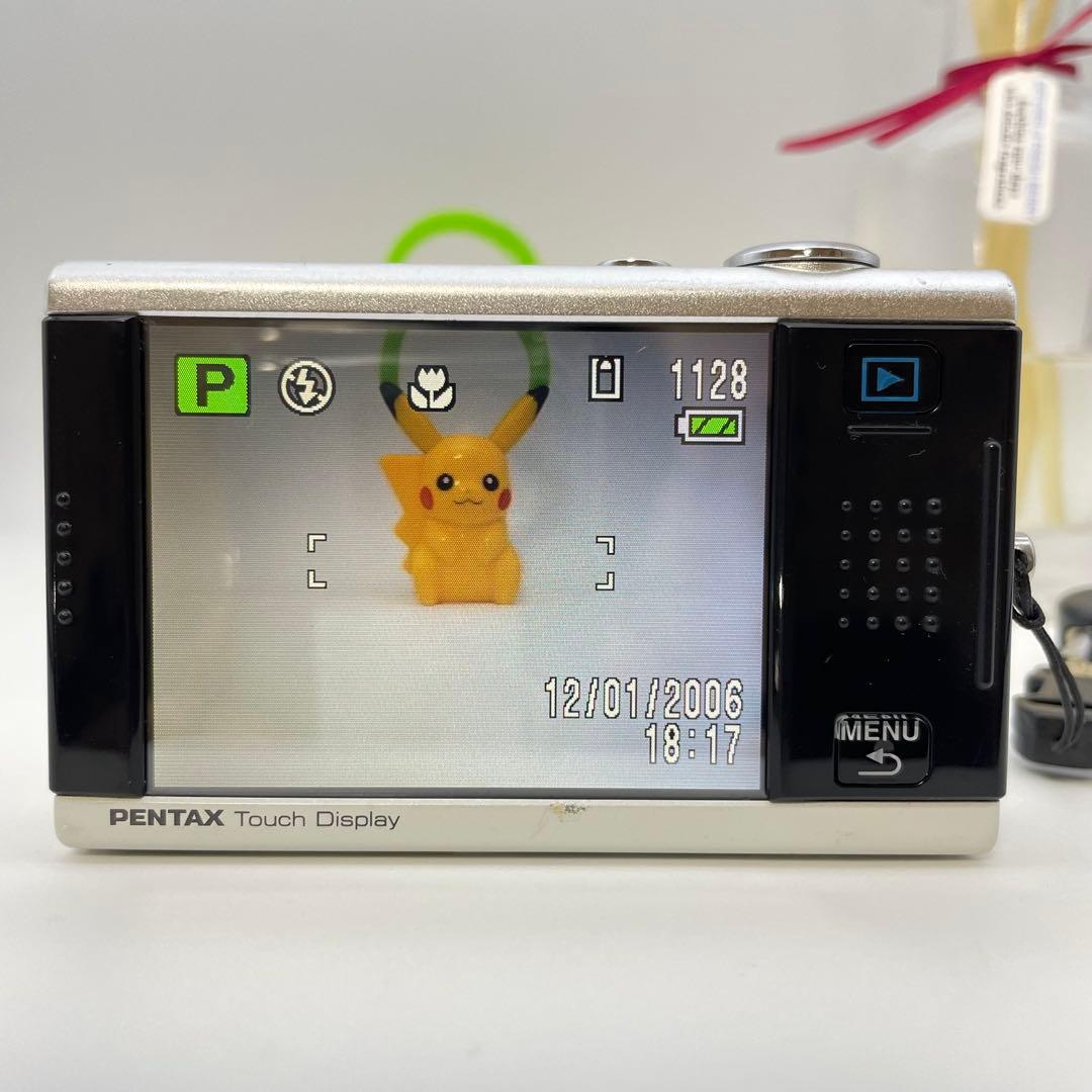 動作確認済✨PENTAX Optio T10✨スマホ転送OK ツートンカラー♪ - メルカリ