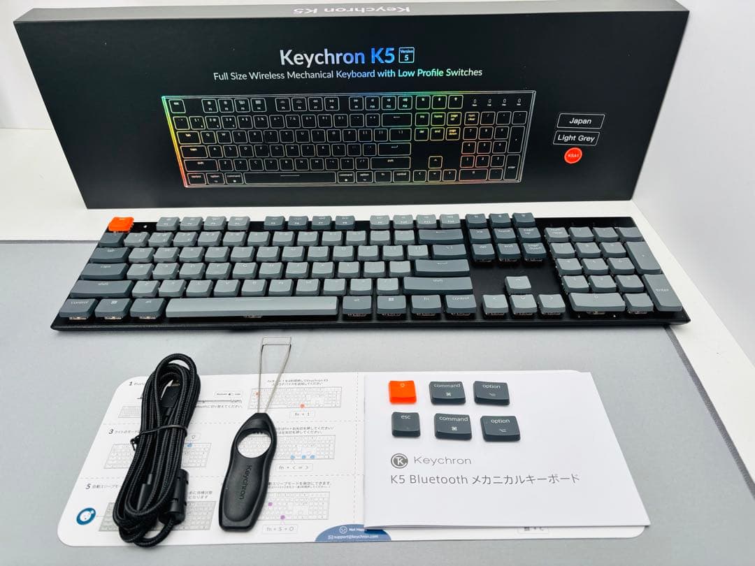 Keychron K5 ロープロファイル　ワイヤレス　メカニカルキーボード★US Amazon | Keychron K5 ワイヤレス・メカニカルキーボード（テンキー付