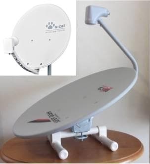 BS・110°CSアンテナ（2K・4K・8K対応）＆室内スタンド横置きセット品