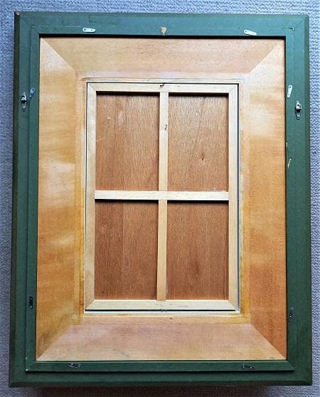 小島俊男　ほぼＰ6号サイズ　パステル画　タイトル「ポーズするシモーヌ」