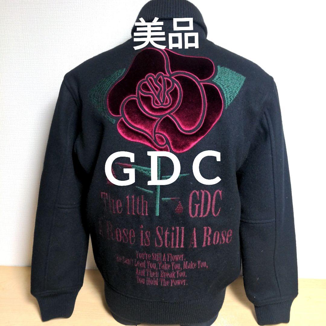 cn25 激レア! GDC スタジャン 黒 11th ローズ メンズMサイズ相当