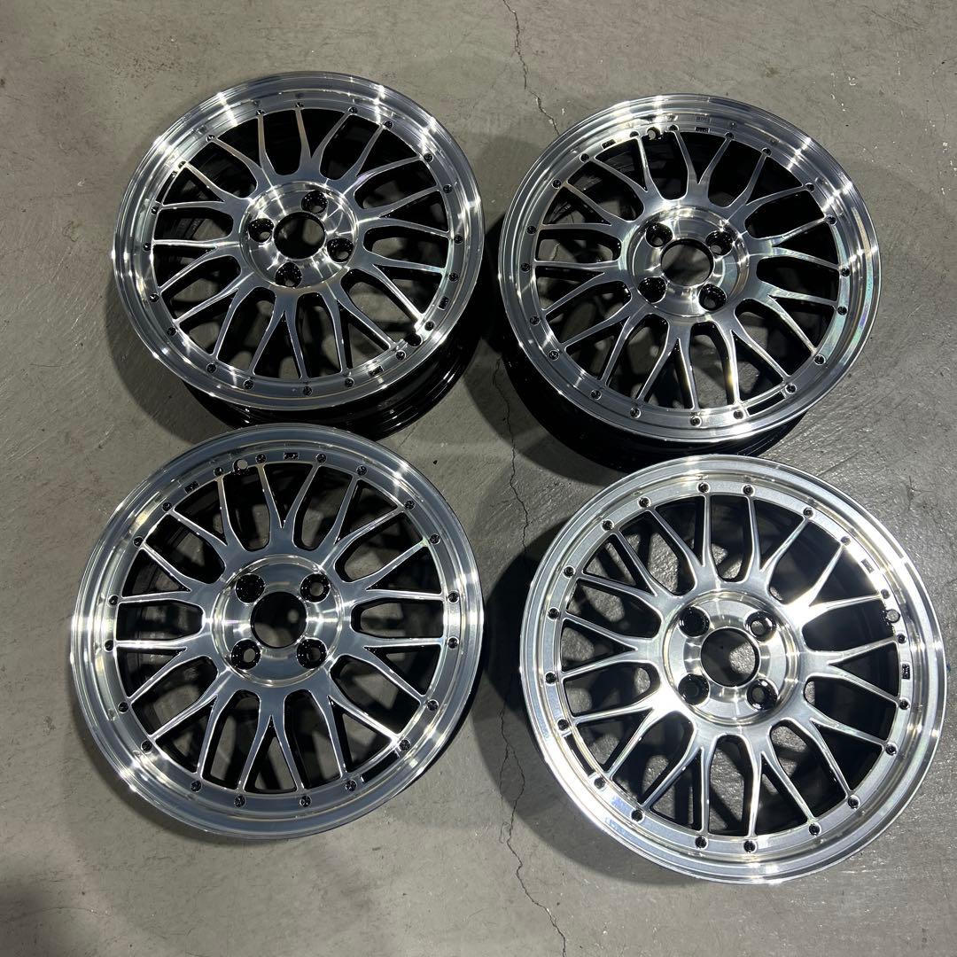 16インチアルミホイール4本セット 16インチ アルミホイール MT-C 5.0J 4穴 インセット45 PCD100 4穴 深