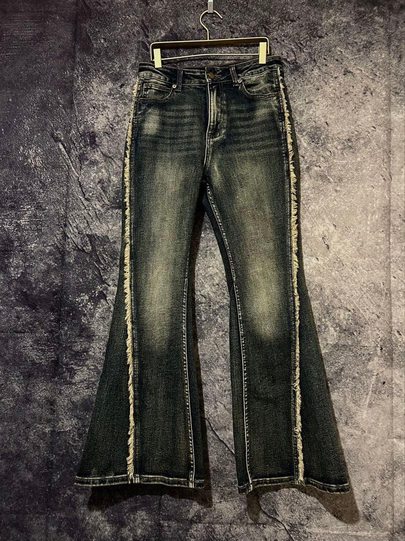 Y2K archive grunge vintage damage denim - メルカリ