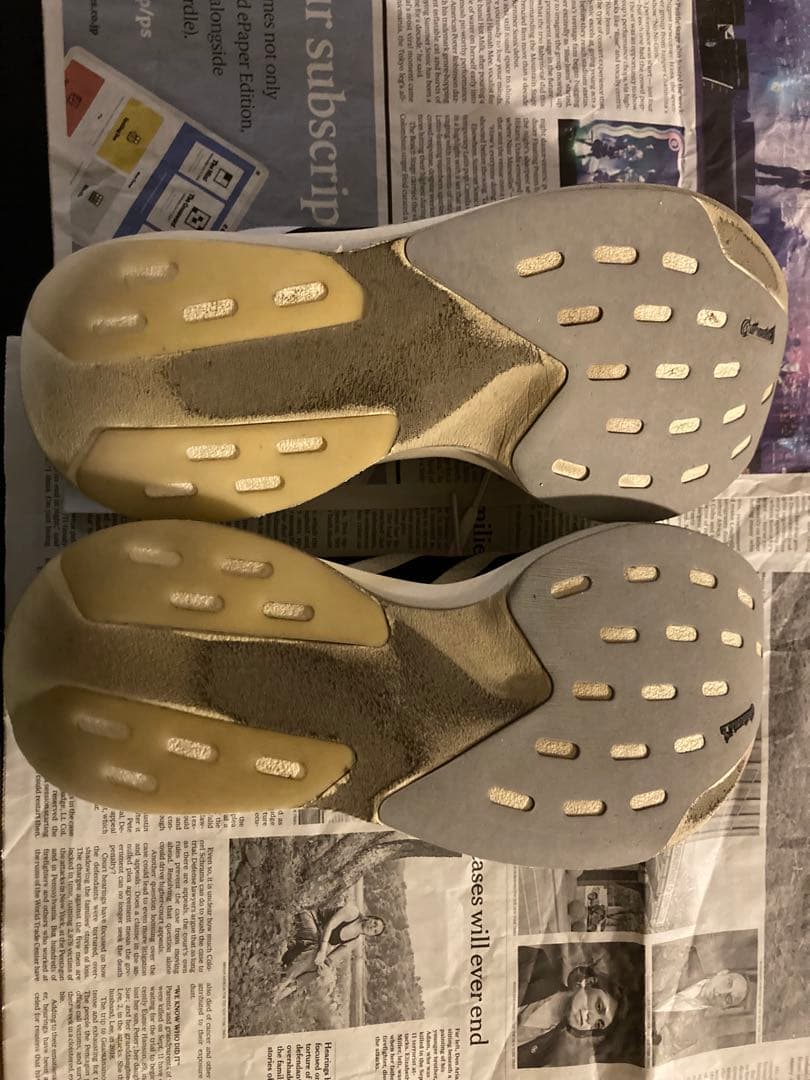 チ*グ様 ADIZERO evo sl ホワイト/ブラック 27.5cm